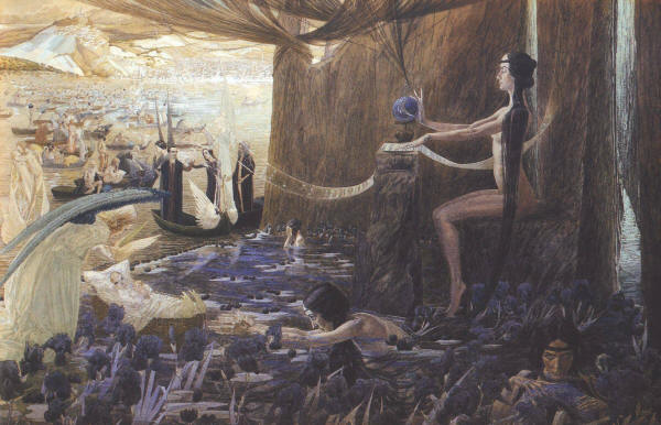 Carlos Schwabe - Le Destin'